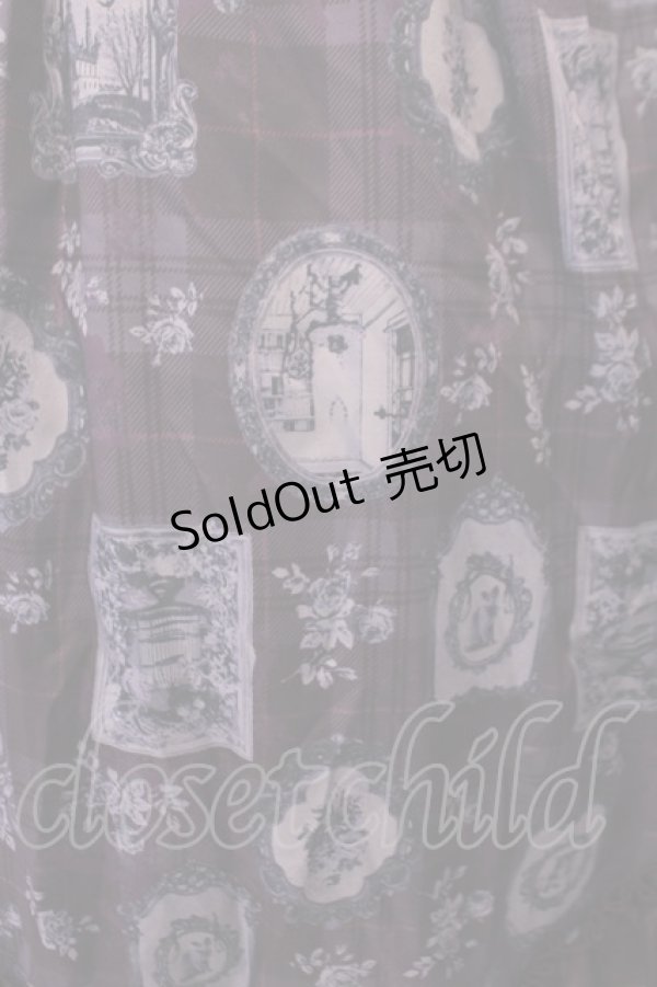 画像2: axes femme POETIQUE / ゴシックフレームワンピース M パープル O-26-01-29-1039-AX-OP-OW-OS (2)