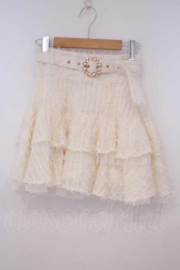 画像1: couture BY ROJITA / フェザーティアードミニスカート  オフシロ O-26-01-29-005-LO-PA-IG-OS (1)