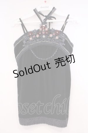 画像: axes femme / ガーデンホルターキャミソール M クロ O-26-01-29-061-AX-TO-OW-OS