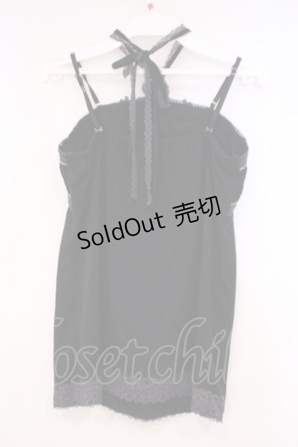 画像2: axes femme / ガーデンホルターキャミソール M クロ O-26-01-29-061-AX-TO-OW-OS (2)