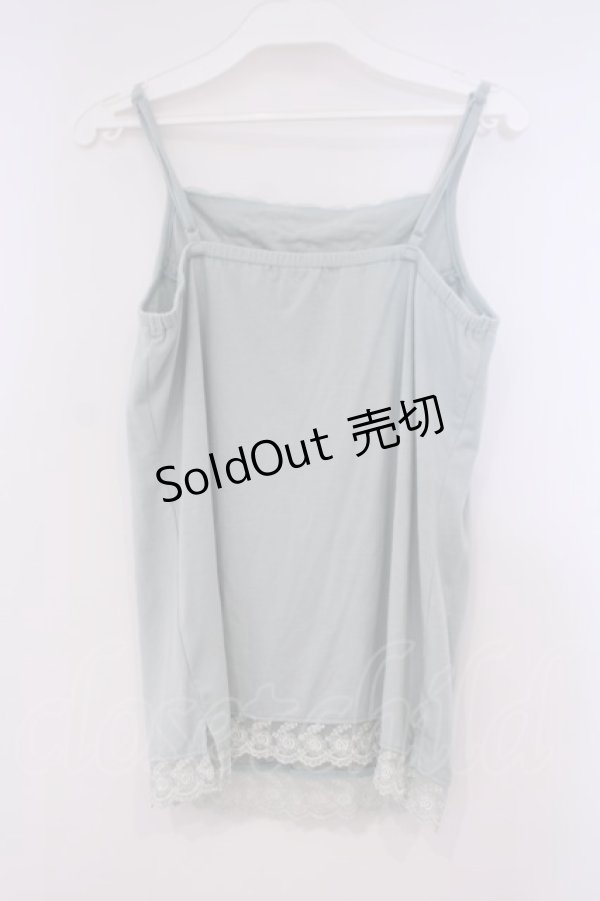 画像2: axes femme / ビジュー使いキャミソール M ミントブルー O-26-01-29-063-AX-TO-OW-OS (2)