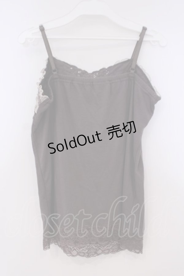 画像3: axes femme / ギャザーシフォンキャミソール M ブラウン O-26-01-29-064-AX-TO-OW-OS (3)