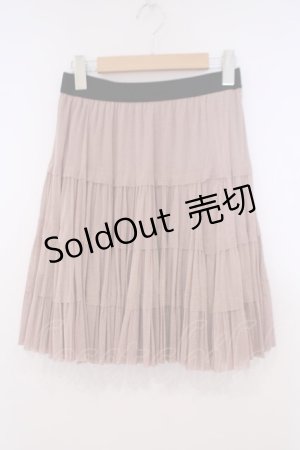 画像: axes femme / ラメチュールスカート M ピンクO-26-01-29-067-AX-SK-OW-ZT586