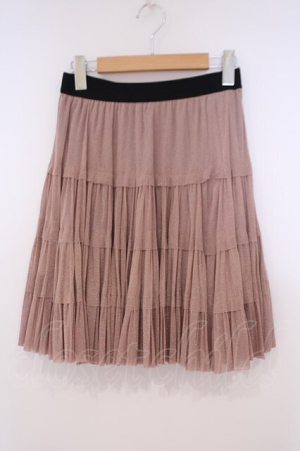 画像1: axes femme / ラメチュールスカート M ピンク O-26-01-29-067-AX-SK-OW-OS (1)