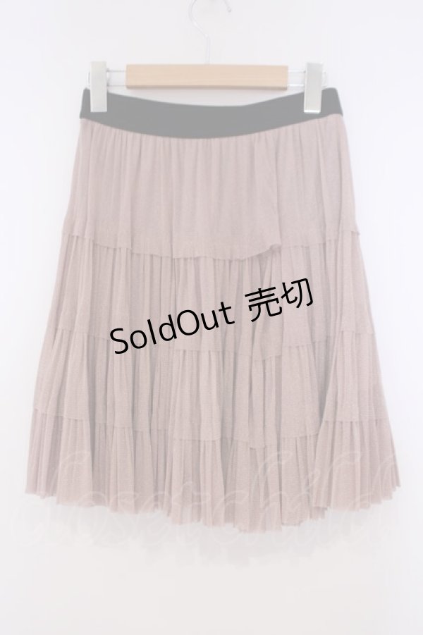 画像2: axes femme / ラメチュールスカート M ピンクO-26-01-29-067-AX-SK-OW-ZT586 (2)