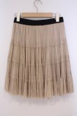 画像2: axes femme / ラメチュールスカート M シャンパンゴールド O-26-01-29-068-AX-SK-OW-OS (2)