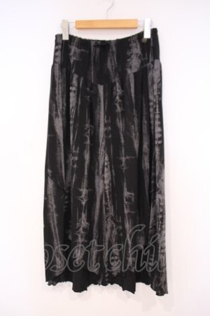 画像: ALGONQUINS / ムラ染ワイドパンツ F ブラック O-26-01-29-070-AL-PA-OW-OS