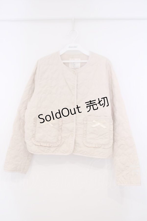 画像1: m petit by misako / サンリオキャラクターズコラボ シナモロール タフタハートキルトジャケット M アイボリー O-26-01-29-071-LO-JA-OW-OS (1)