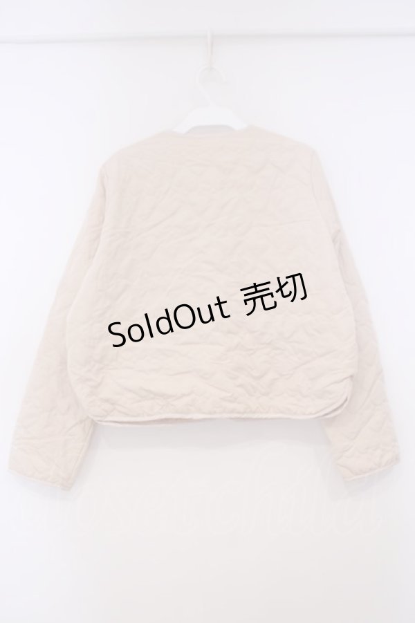 画像2: m petit by misako / サンリオキャラクターズコラボ シナモロール タフタハートキルトジャケット M アイボリー O-26-01-29-071-LO-JA-OW-OS (2)