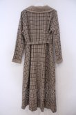 画像4: an another angelus / スモーキークレリックツイードチェックワンピース F ベージュ×ブラウン O-26-01-29-078-CA-OP-OW-OS (4)