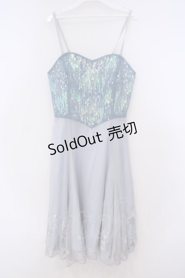 画像1: Secret Honey / スパンコールワンピース(エルサver) 2 ブルー O-26-01-29-086-CA-OP-OW-OS (1)