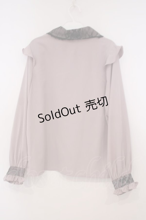 画像3: Rojita / 衿レース前立てフリルブラウス  ピンク O-26-01-29-007-LO-BL-IG-OS (3)