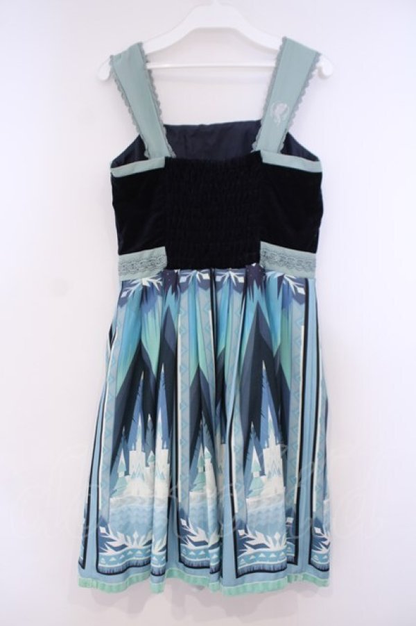 画像4: Secret Honey / アレンデールタペストリーワンピース(アナと雪の女王ver) 2 グリーン O-26-01-29-088-CA-OP-OW-OS (4)