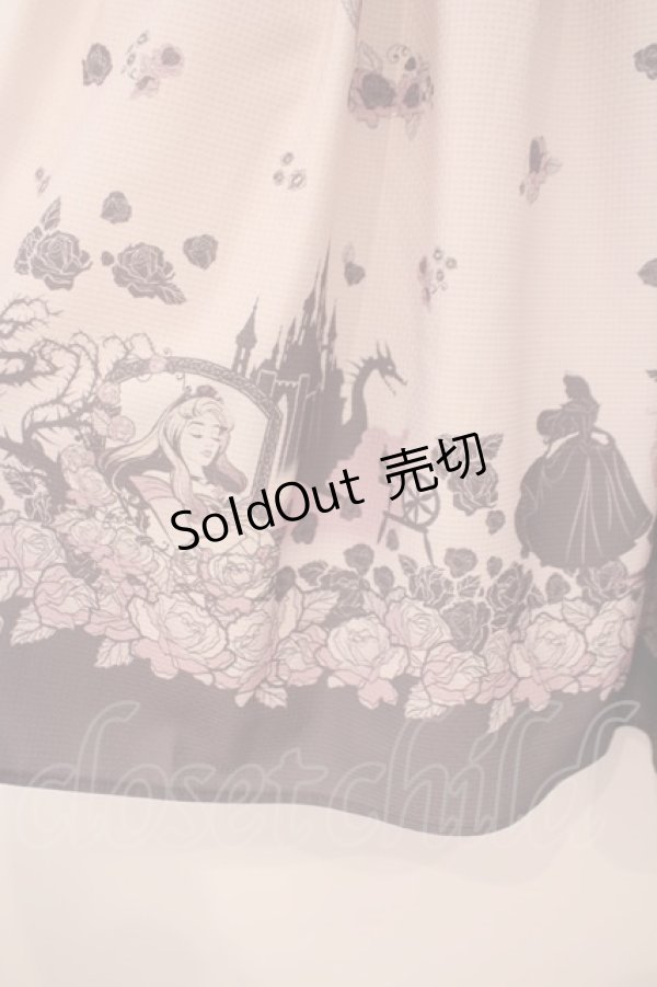 画像2: Secret Honey / ローズプリントワンピース -Sleeping Beauty ver- 2 ピンク O-26-01-29-089-CA-OP-OW-OS (2)