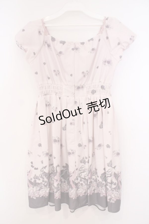 画像4: Secret Honey / ローズプリントワンピース -Sleeping Beauty ver- 2 ピンク O-26-01-29-089-CA-OP-OW-OS (4)