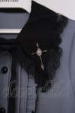 画像2: DearMyLove / クロス刺繍襟ブラウス M ブルー O-26-01-29-010-EL-BL-OW-OS (2)