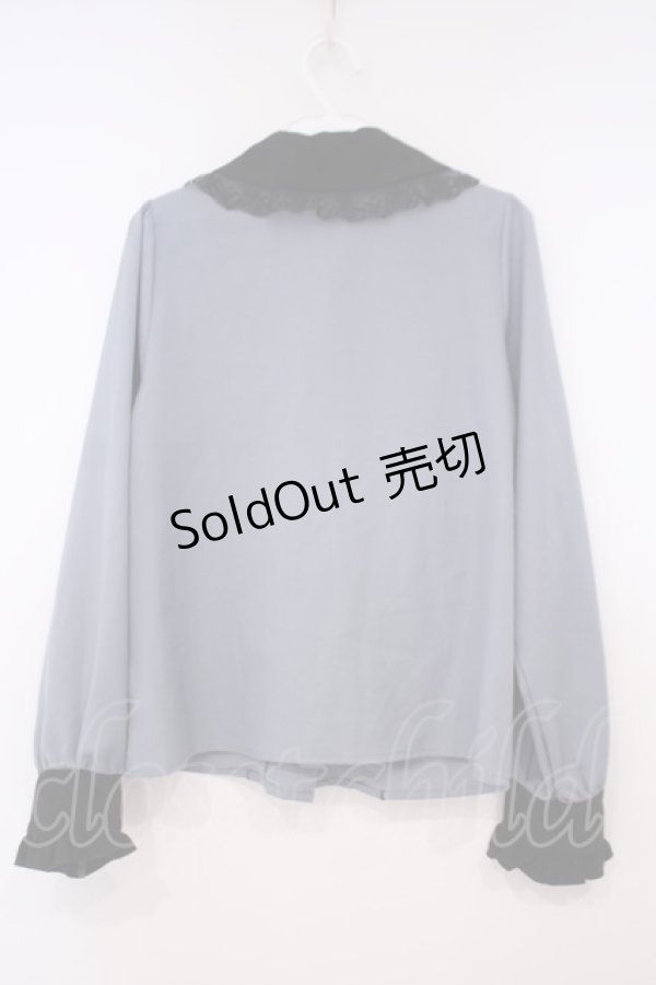 画像3: DearMyLove / クロス刺繍襟ブラウス M ブルー O-26-01-29-010-EL-BL-OW-OS (3)