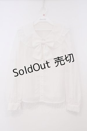 画像: Ank Rouge / フリル襟ブラウス M シロ O-26-01-29-011-CA-BL-OW-OS