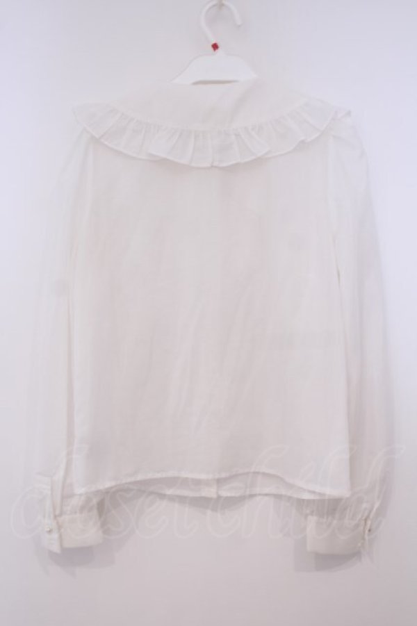 画像3: Ank Rouge / フリル襟ブラウス M シロ O-26-01-29-011-CA-BL-OW-OS (3)