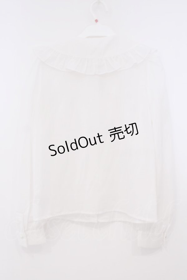 画像3: Ank Rouge / フリル襟ブラウス M シロ O-26-01-29-011-CA-BL-OW-OS (3)