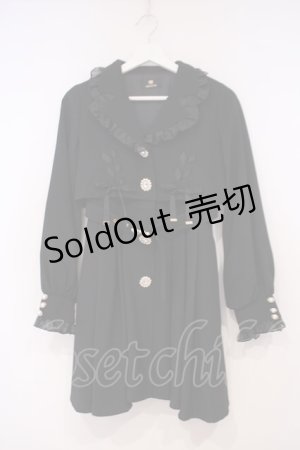 画像: Rojita / シアーフリルトレンチコート F クロ O-26-01-29-013-LO-CO-OW-OS