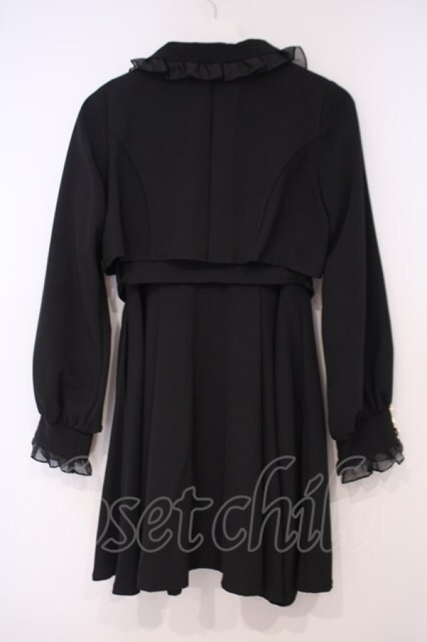 画像4: Rojita / シアーフリルトレンチコート F クロ O-26-01-29-013-LO-CO-OW-OS (4)