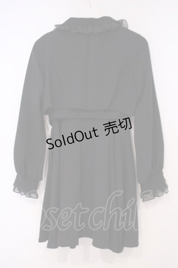 画像4: Rojita / シアーフリルトレンチコート F クロ O-26-01-29-013-LO-CO-OW-OS (4)