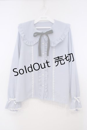 画像: DearMyLove / フリルたっぷりうさ耳ロリータブラウス M サックス O-26-01-29-016-EL-BL-OW-OS