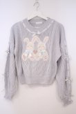 画像1: LIZ LISA / Twin Bunniesニットトップス 0 サックス O-26-01-29-020-LO-TO-OW-OS (1)