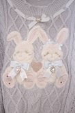 画像2: LIZ LISA / Twin Bunniesニットトップス 0 サックス O-26-01-29-020-LO-TO-OW-OS (2)