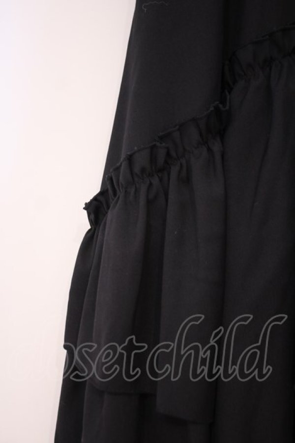 画像3: BPN / アシンメトリーフリルスカート M ブラック O-26-01-29-023-GO-SK-OW-OS (3)