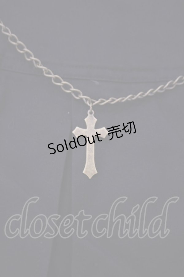 画像2: BPN / クロスチェーン付きアシメプリーツスカート M ブラック O-26-01-29-024-GO-SK-OW-OS (2)