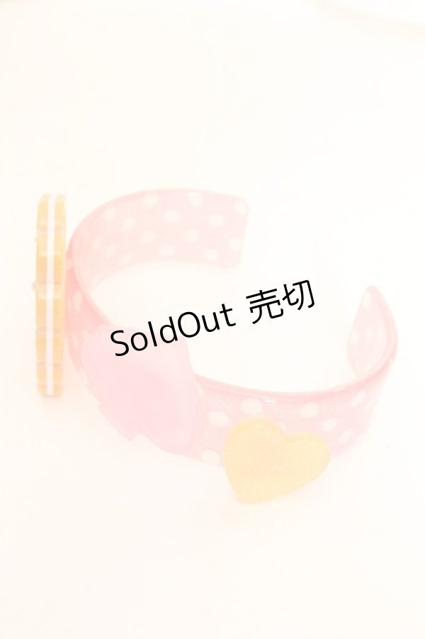 画像2: Angelic Pretty / Wonderクッキーバングル  ピンク×ブラウン O-26-01-30-052-AP-AC-OW-OS (2)