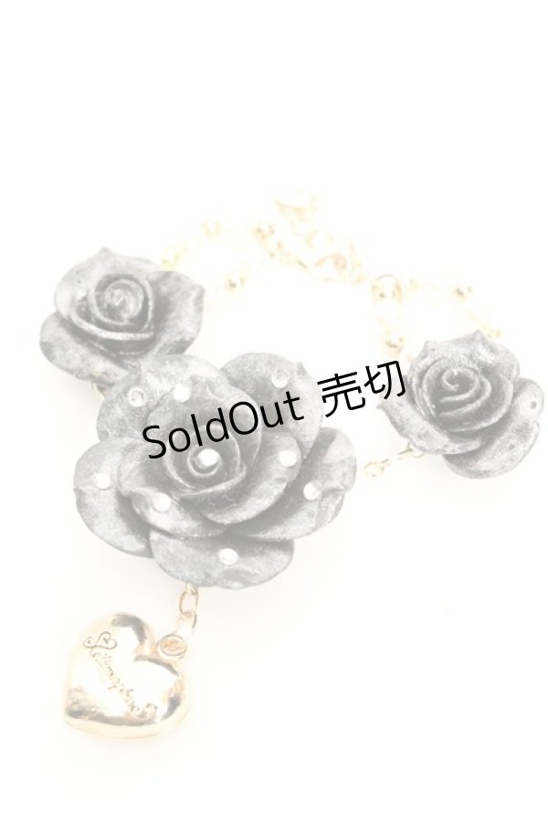 画像1: metamorphose / ローズブレスレット  クロ O-26-01-30-054-ME-AC-OW-OS (1)
