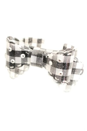 画像: BABY,THE STARS SHINE BRIGHT / ギンガムリボンブレスレット  クロ O-26-01-30-055-BA-AC-OW-OS
