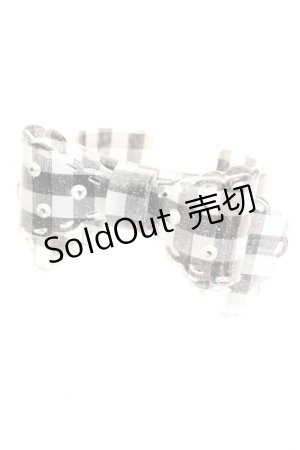 画像: BABY,THE STARS SHINE BRIGHT / ギンガムリボンブレスレット  クロ O-26-01-30-055-BA-AC-OW-ZT575-F006