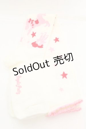 画像: Angelic Pretty / エンジェルポニーオーバーニーソックス  シロ×ピンク O-26-01-30-068-AP-ZA-OW-OS