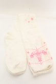 画像1: BABY,THE STARS SHINE BRIGHT / サーカス柄オーバーニーソックス  シロ×ピンク O-26-01-30-069-BA-ZA-OW-OS (1)