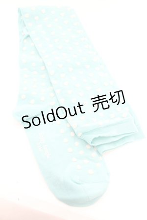 画像: Emily Temple cute / 水玉オーバーニー  ミントブルー O-26-01-30-074-ET-ZA-OW-OS