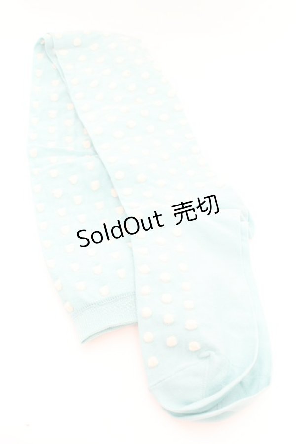 画像2: Emily Temple cute / 水玉オーバーニー  ミントブルー O-26-01-30-074-ET-ZA-OW-OS (2)