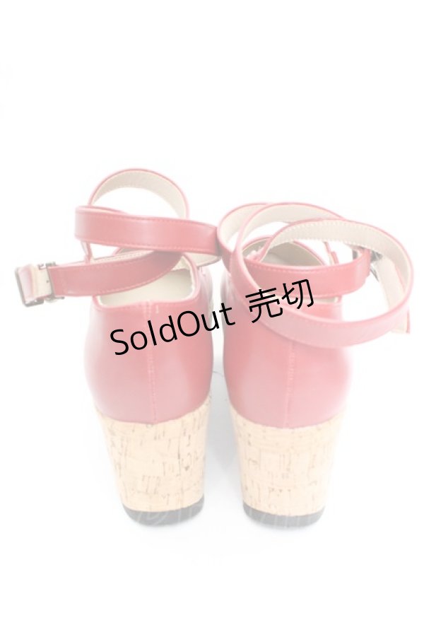 画像3: an another angelus / クロスストラップ厚底パンプス S アカ O-26-01-30-080-CA-SH-IG-OS (3)