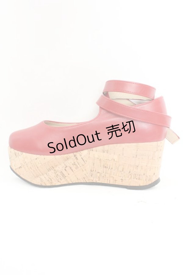 画像8: an another angelus / クロスストラップ厚底パンプス S アカ O-26-01-30-080-CA-SH-IG-OS (8)