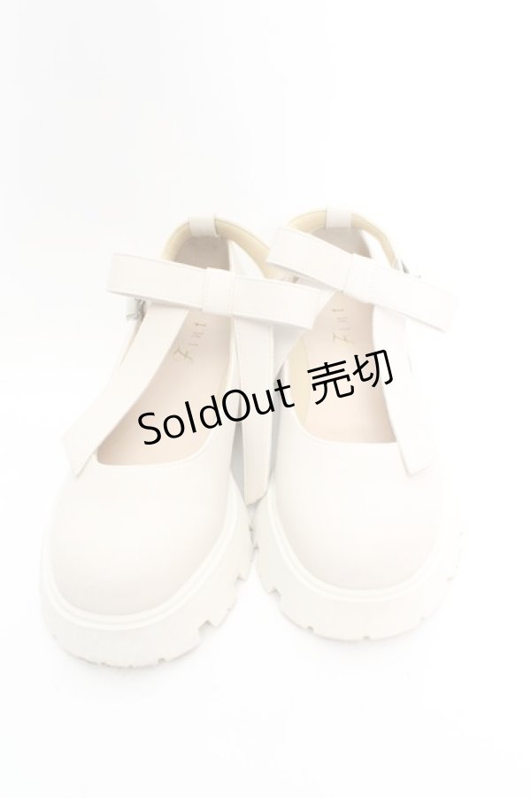 画像2: Fi.n.t / ビッグリボン厚底パンプス M アイボリー O-26-01-30-082-CA-SH-IG-ZT0204K (2)