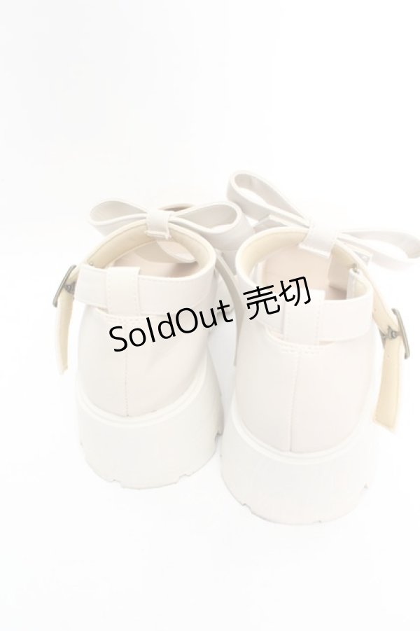 画像3: Fi.n.t / ビッグリボン厚底パンプス M アイボリー O-26-01-30-082-CA-SH-IG-ZT0204K (3)
