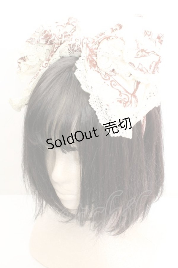 画像1: ALICE and the PIRATES / TAROT CARD 柄リボンカチューシャ  生成り O-26-01-30-008-PA-AC-IG-ZT600-F002 (1)