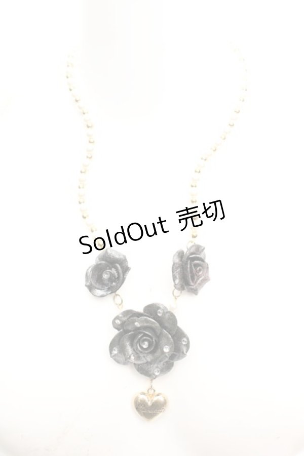 画像2: metamorphose / ローズネックレス  クロ O-26-01-30-085-ME-AC-OW-OS (2)