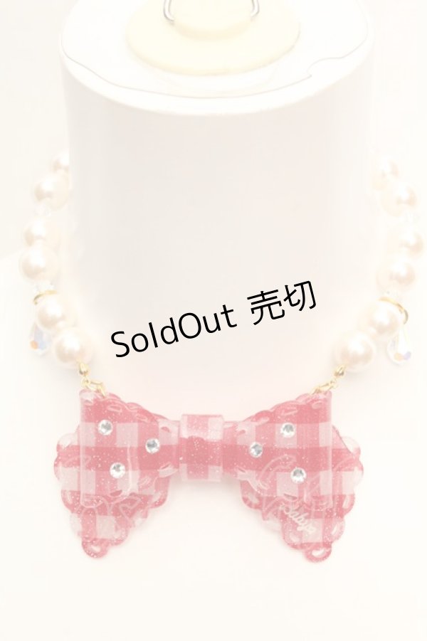 画像1: BABY,THE STARS SHINE BRIGHT / メルティーヌパールネックレス  アカ O-26-01-30-086-BA-AC-OW-OS (1)