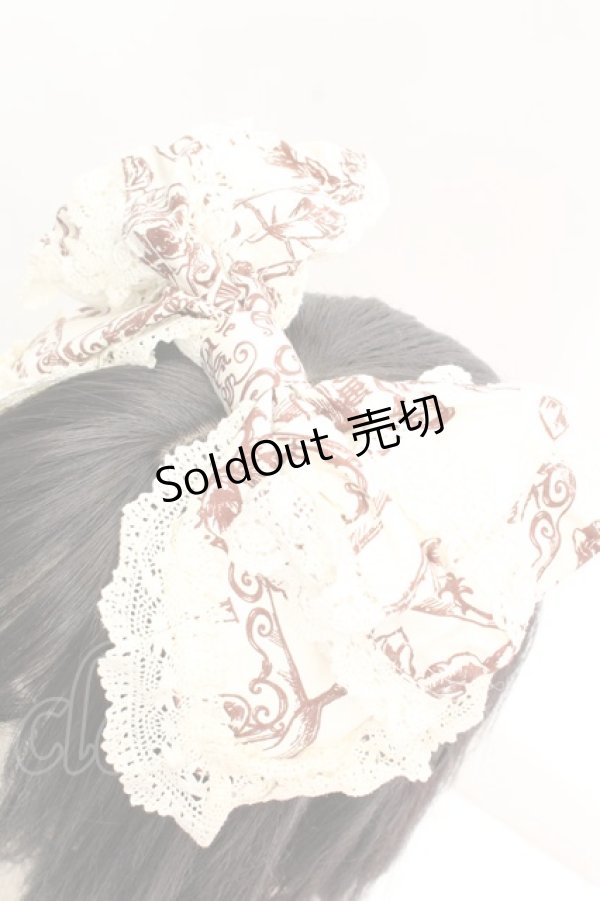 画像2: ALICE and the PIRATES / TAROT CARD 柄リボンカチューシャ  生成り O-26-01-30-008-PA-AC-IG-ZT600-F002 (2)