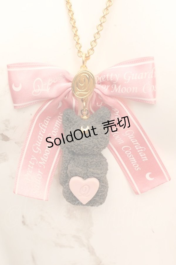 画像1: Q-pot. / ルナ ハートフルシュガークッキー ネックレス  クロ×ピンク×ゴールド O-26-01-30-087-QP-AC-IG-OS (1)