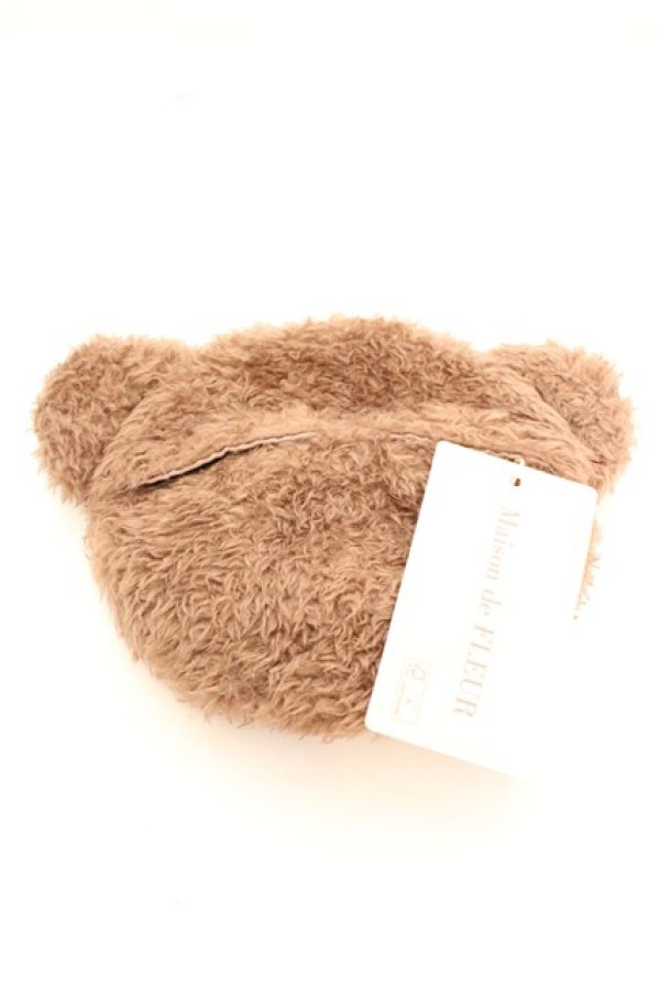 画像2: Maison de FLEUR / EC限定ベアマルチケース  ブラウン O-26-01-30-088-LO-ZA-IG-OS (2)